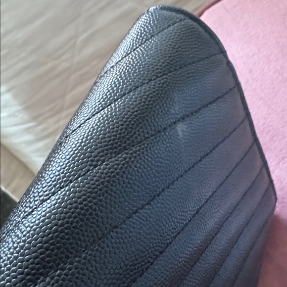 Yves Saint Laurent Black Clutch with Gold Chain - Picture 11 of 11